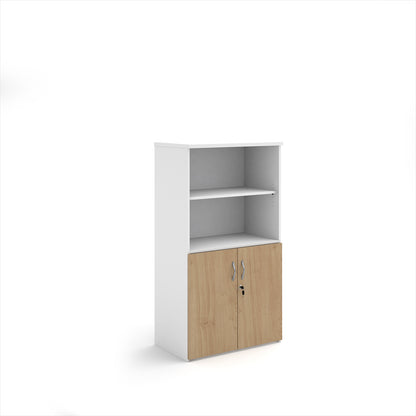Universal Duo Open Top Combination Unit | Two-Tone Lockable Office Storage