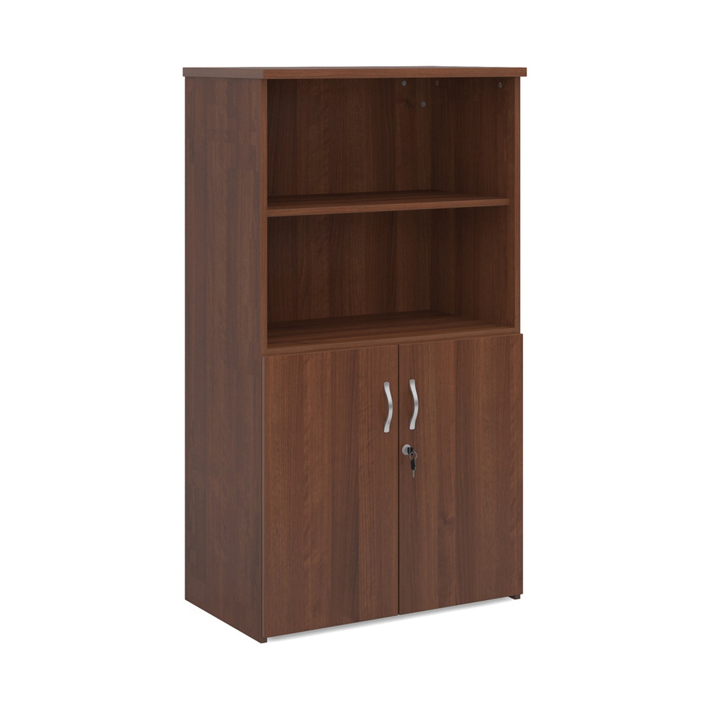 Universal Office Combination Unit with Glass Upper Doors or open & Lockable Storage