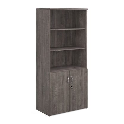 Universal Office Combination Unit with Glass Upper Doors or open & Lockable Storage