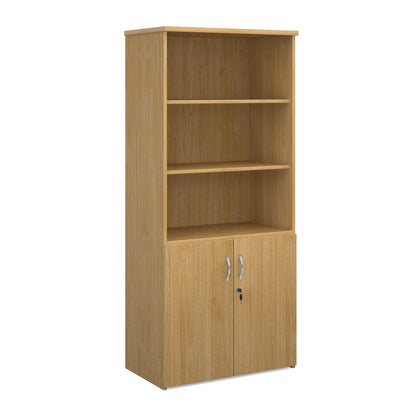 Universal Office Combination Unit with Glass Upper Doors or open & Lockable Storage