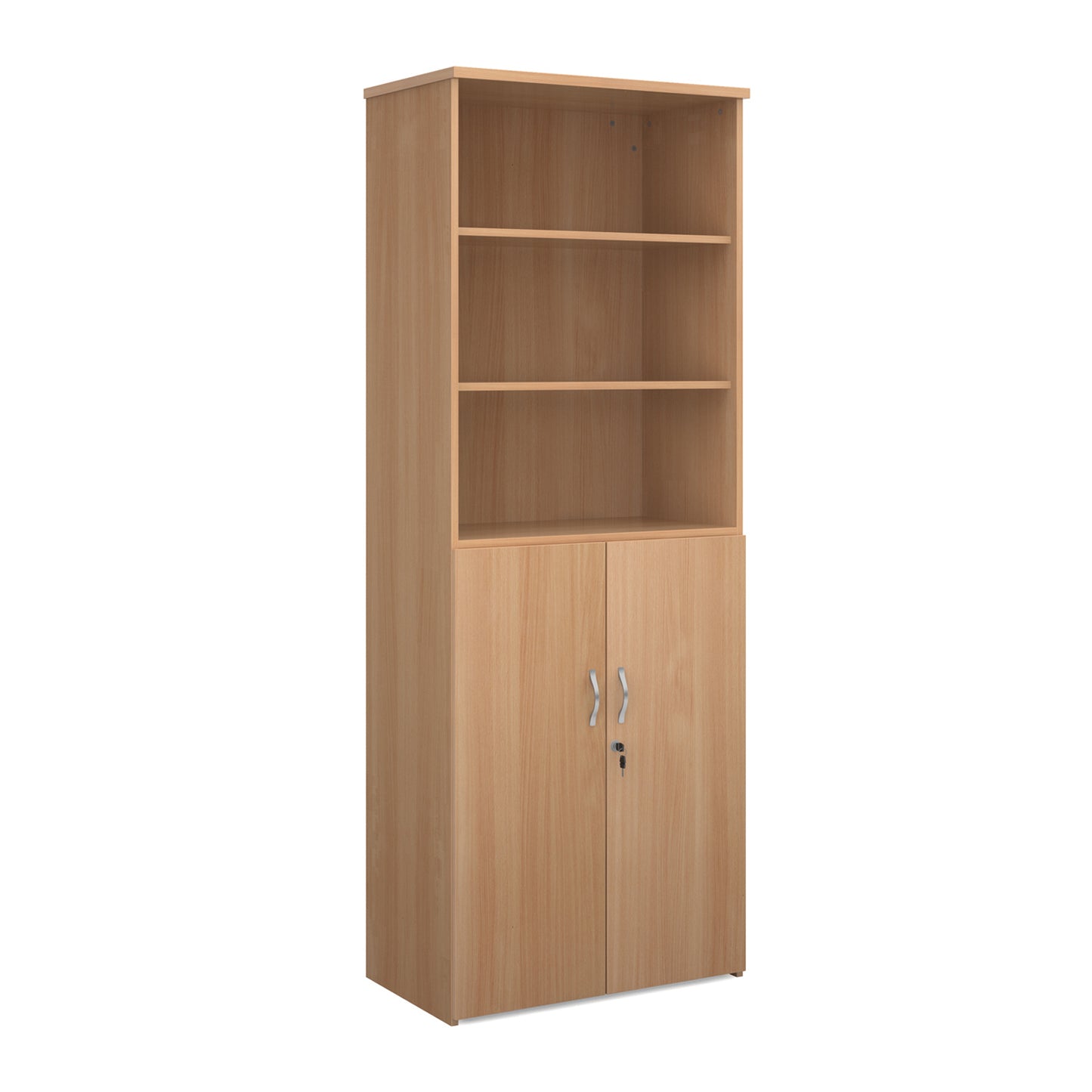 Universal Office Combination Unit with Glass Upper Doors or open & Lockable Storage
