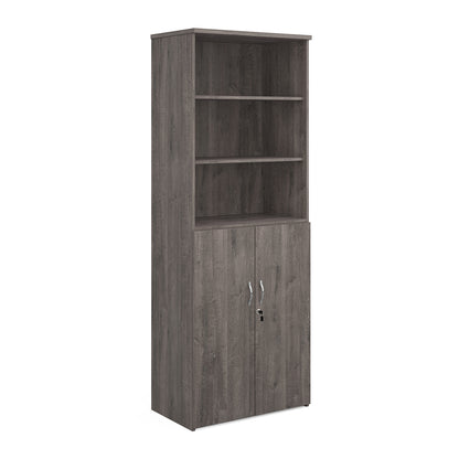 Universal Office Combination Unit with Glass Upper Doors or open & Lockable Storage