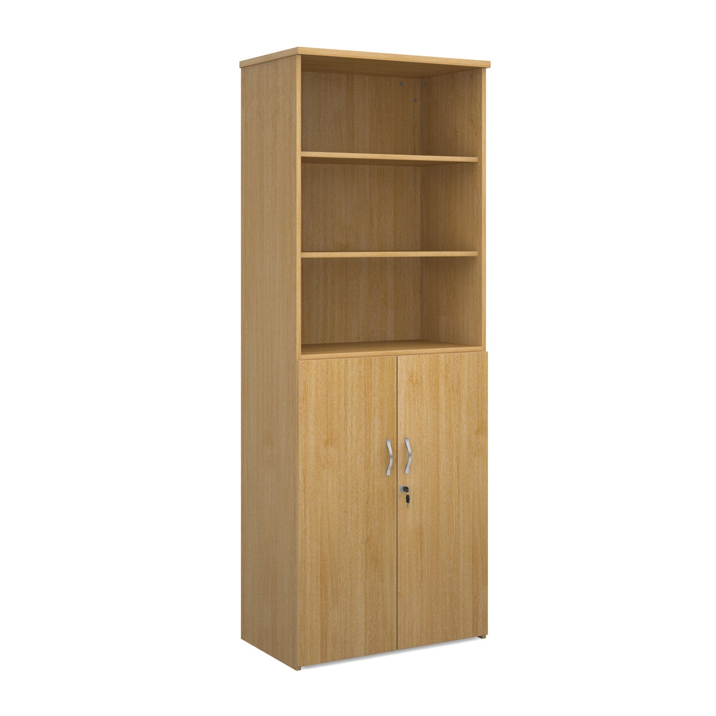Universal Office Combination Unit with Glass Upper Doors or open & Lockable Storage
