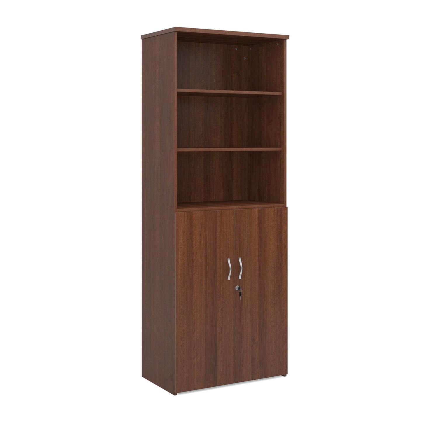 Universal Office Combination Unit with Glass Upper Doors or open & Lockable Storage