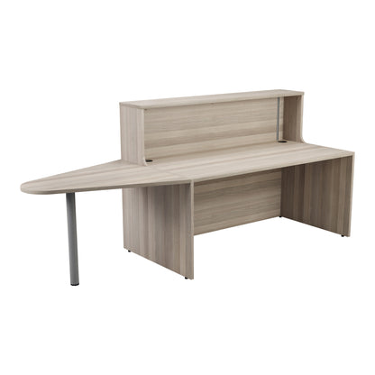 Aztec|Reception Unit with Extension|1662x892|Grey Oak-Grey Oak