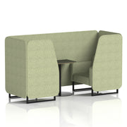 Brixworth Booth With Black Table In Single Tone (Part 1)