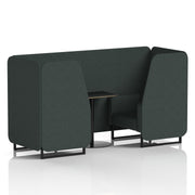 Brixworth Booth With Black Table In Single Tone (Part 1)