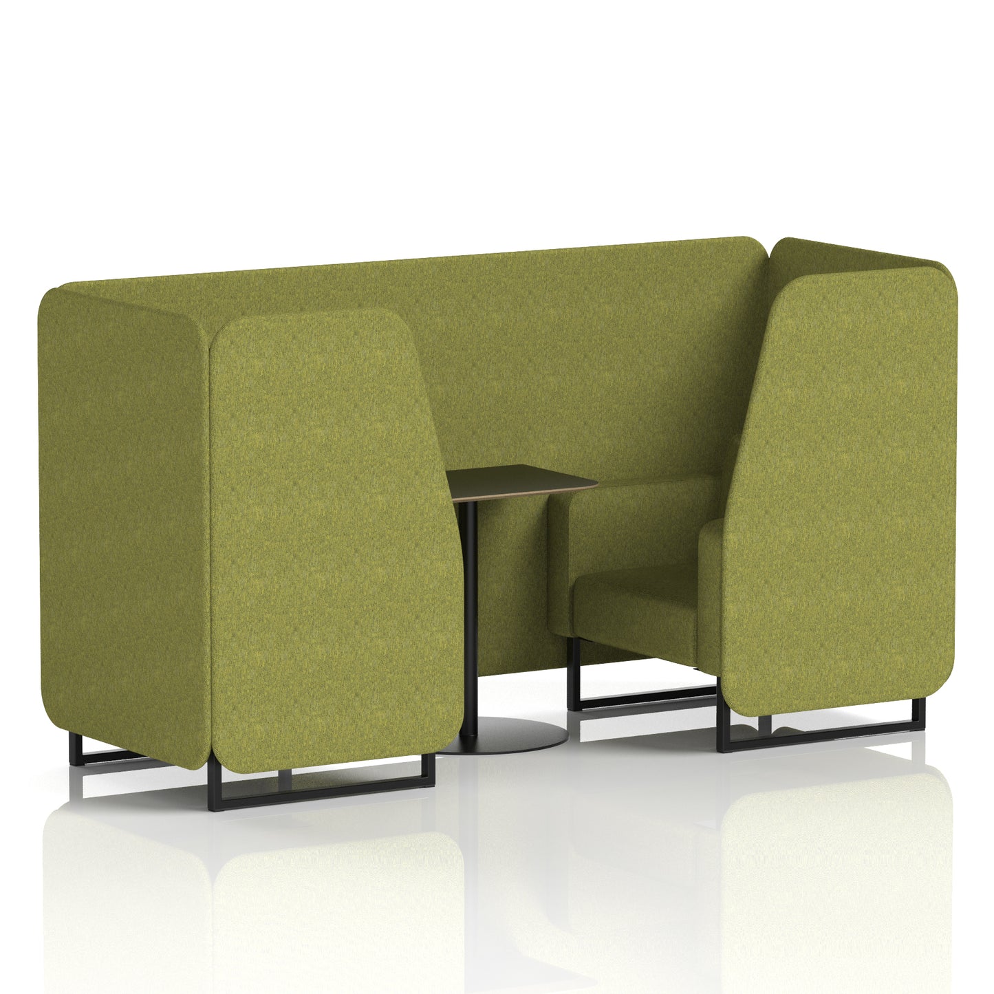 Brixworth Booth With Black Table In Single Tone (Part 1)