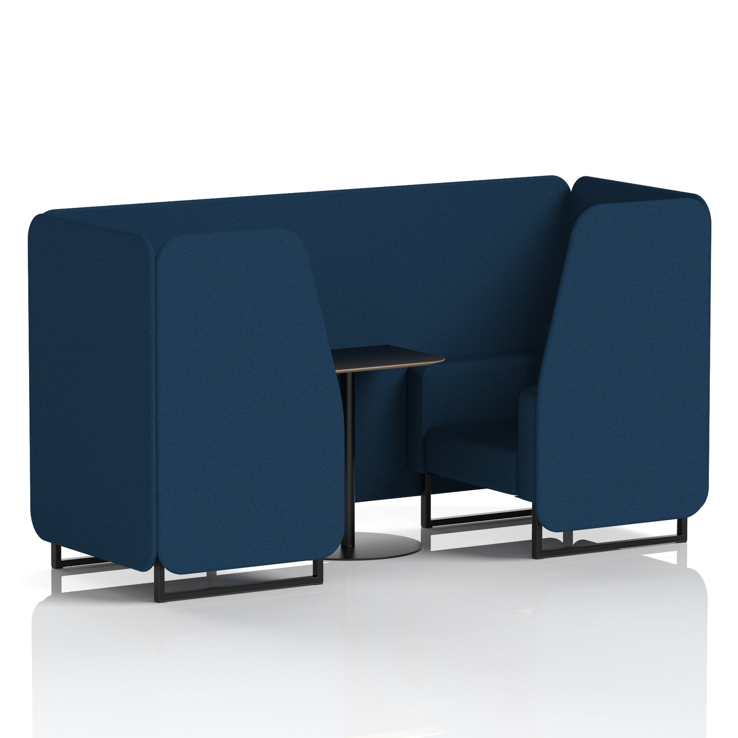Brixworth Booth With Black Table In Single Tone (Part 1)