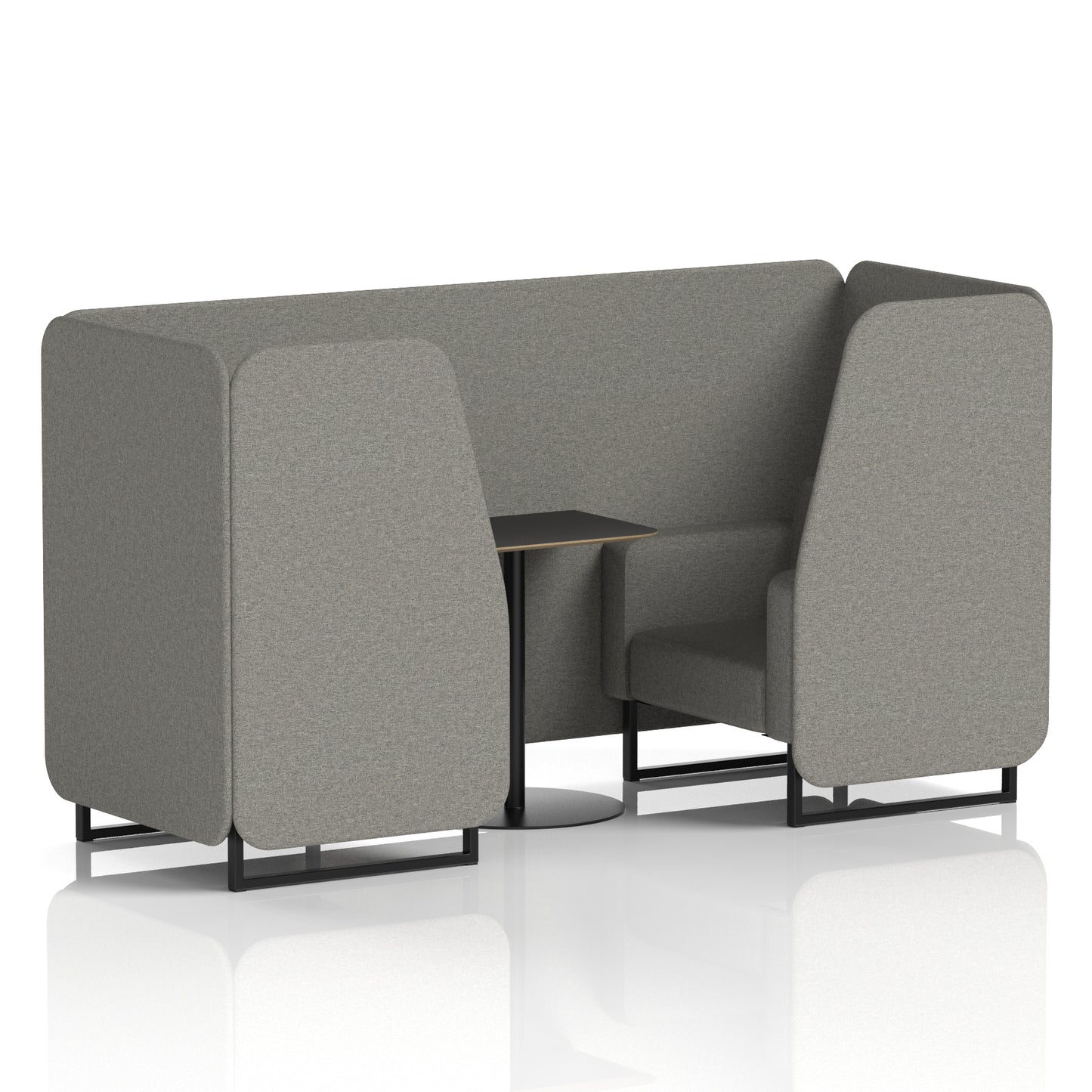 Brixworth Booth With Black Table In Single Tone (Part 1)