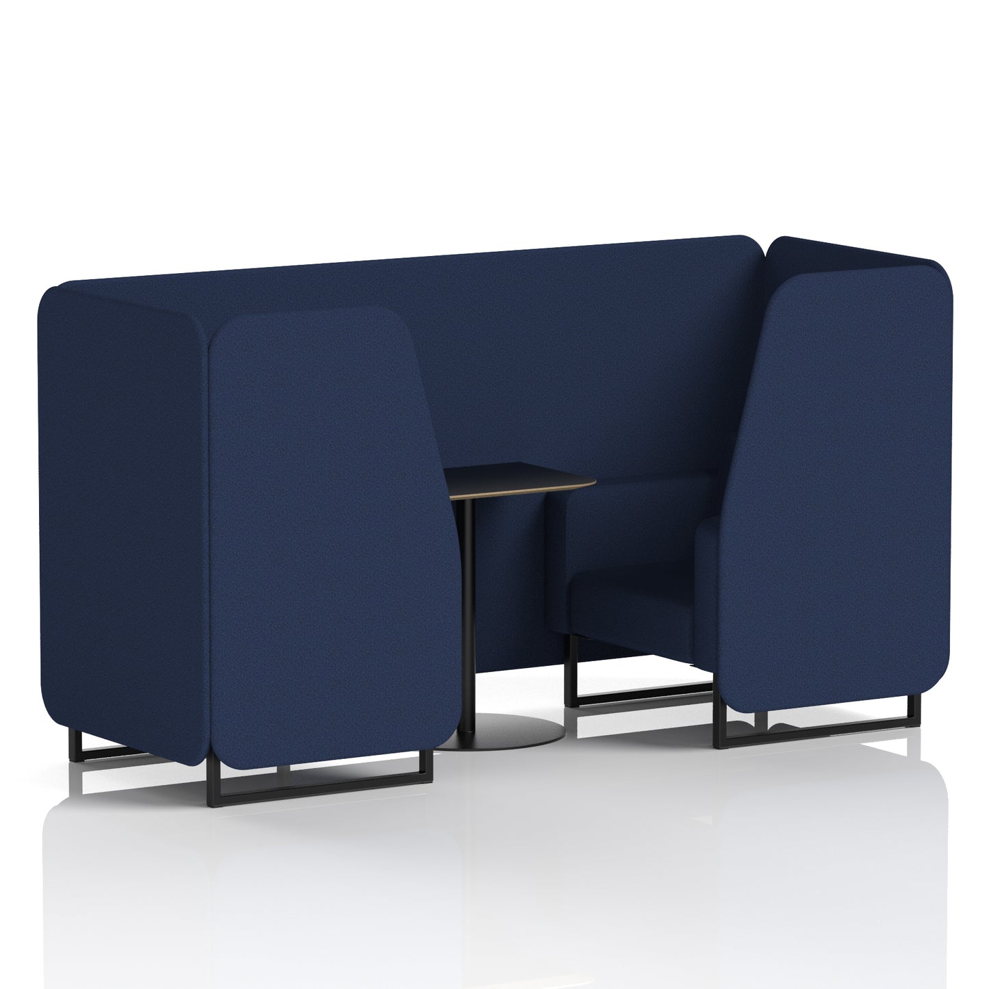 Brixworth Booth With Black Table In Single Tone (Part 1)