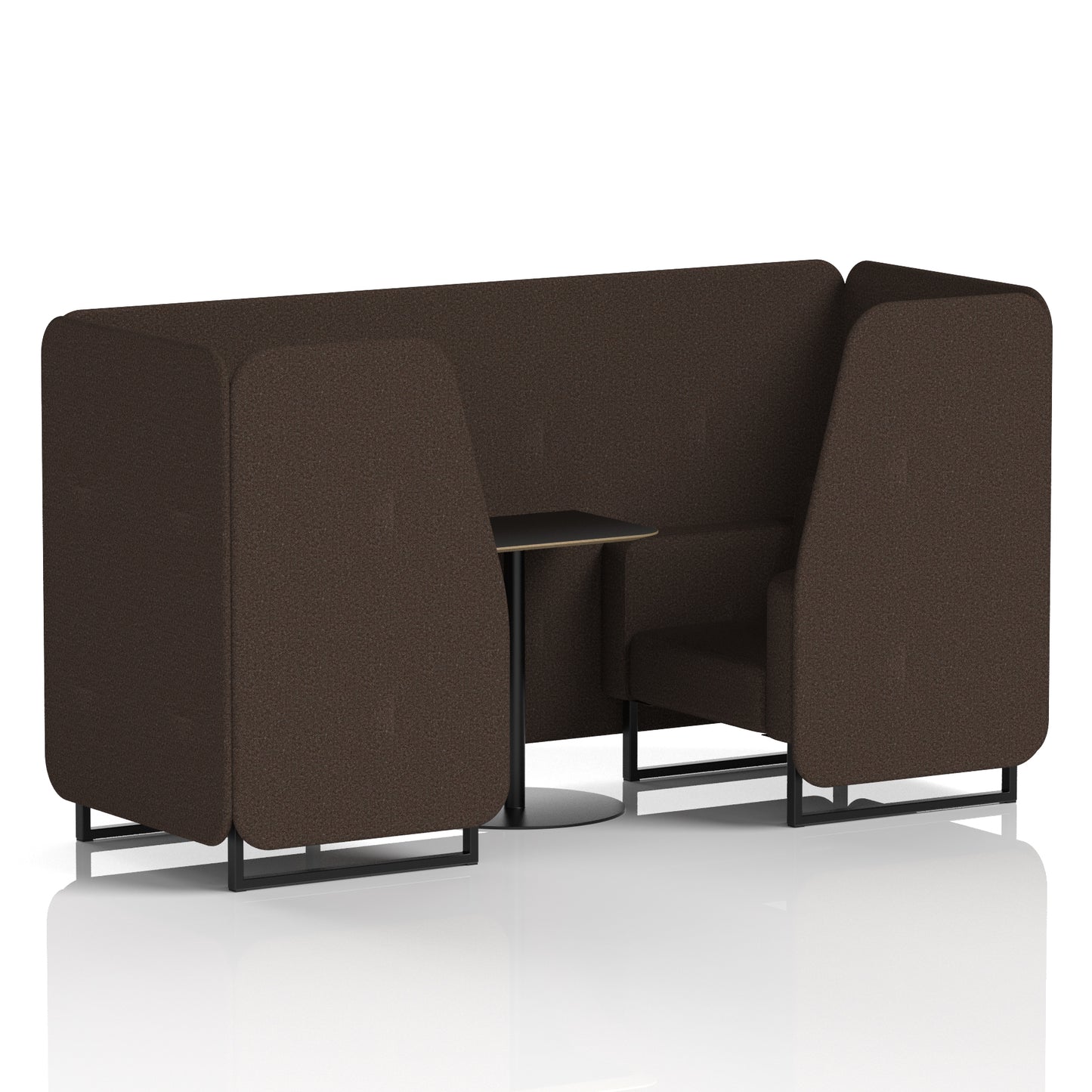 Brixworth Booth With Black Table In Single Tone (Part 1)
