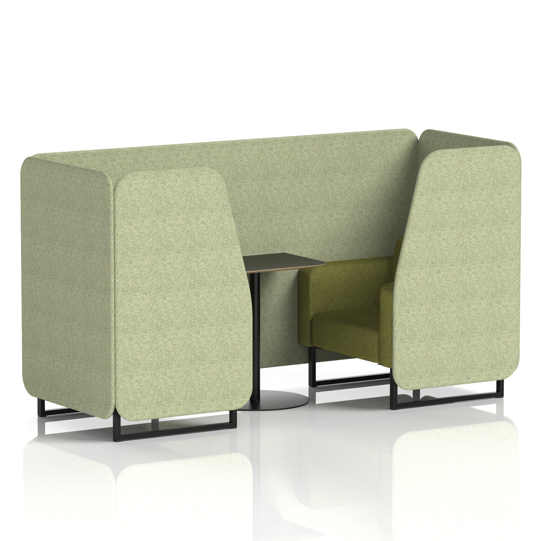 Brixworth Booth With Black Table In Two Tone (Part 1)