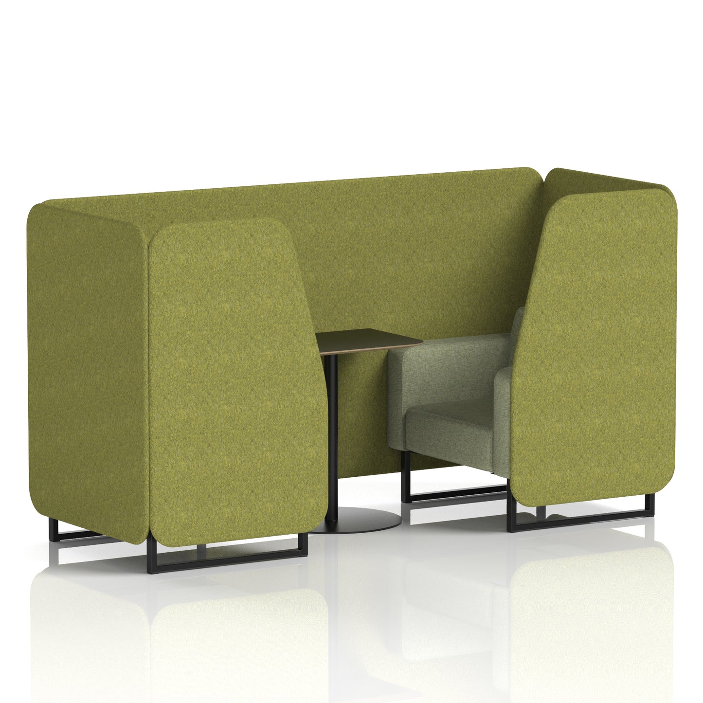 Brixworth Booth With Black Table In Two Tone (Part 1)