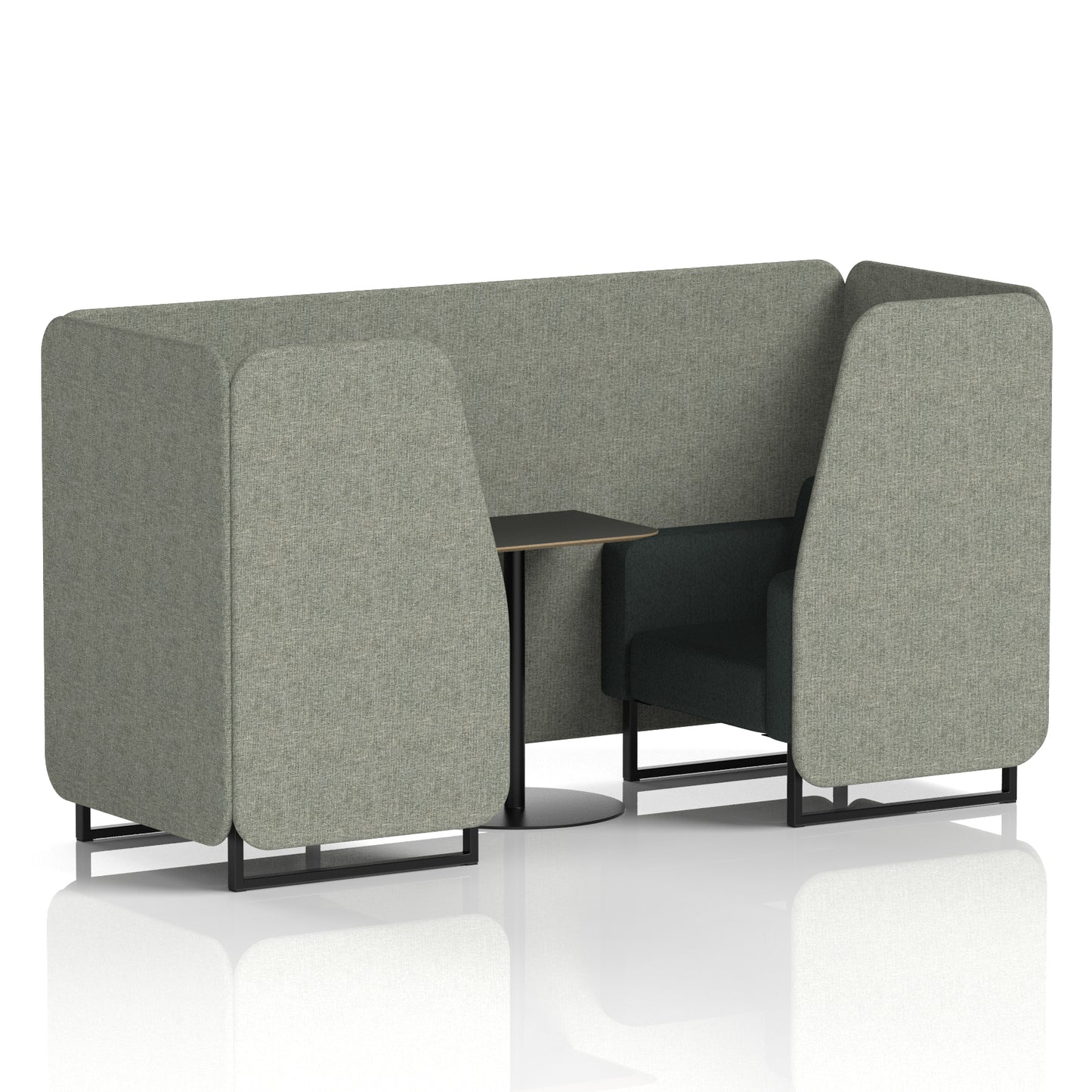 Brixworth Booth With Black Table In Two Tone (Part 1)