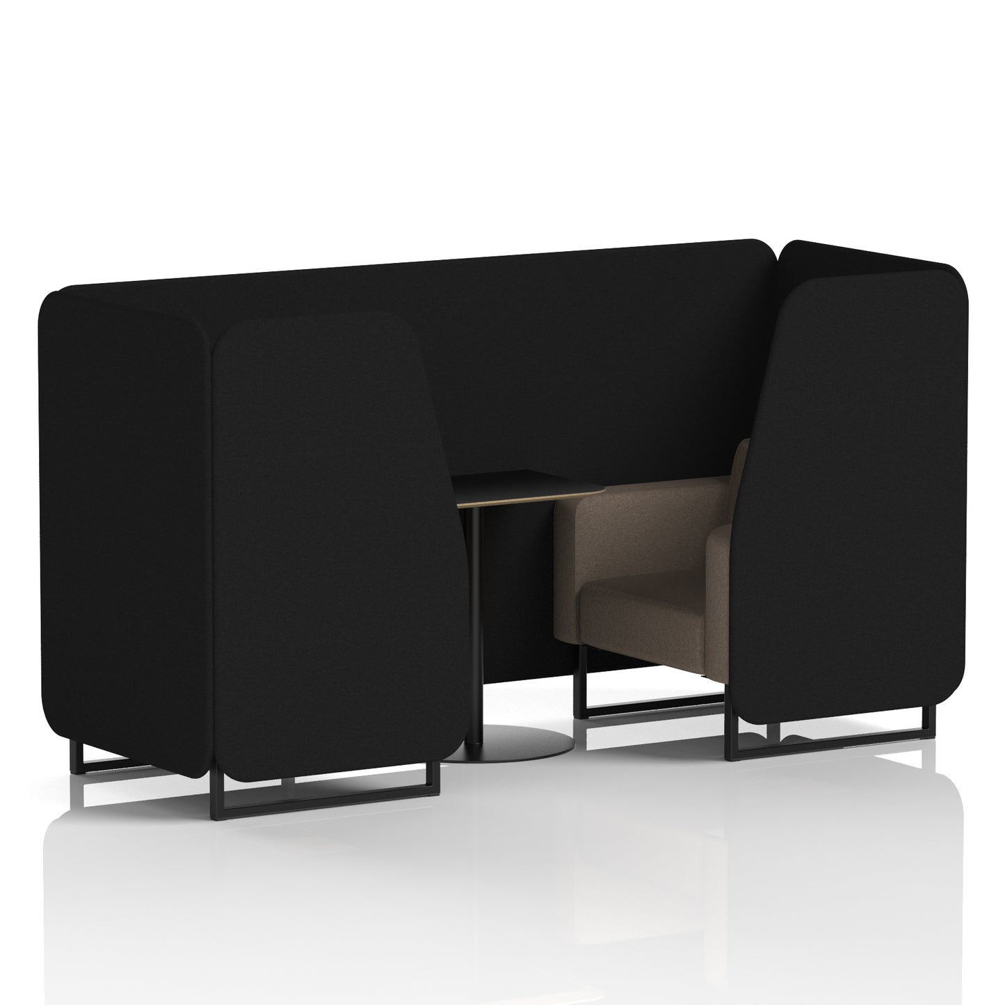 Brixworth Booth With Black Table In Two Tone (Part 1)