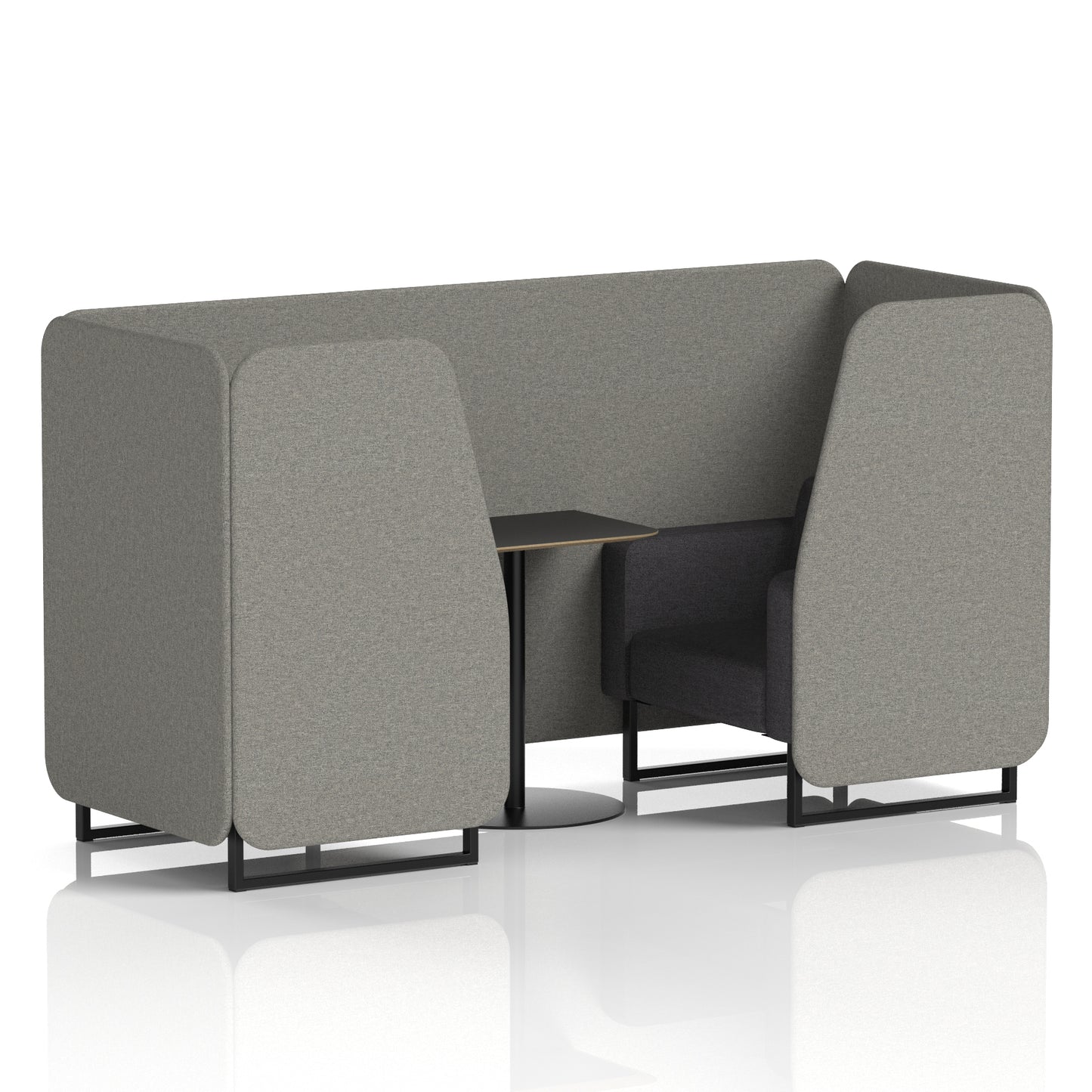Brixworth Booth With Black Table In Two Tone (Part 1)