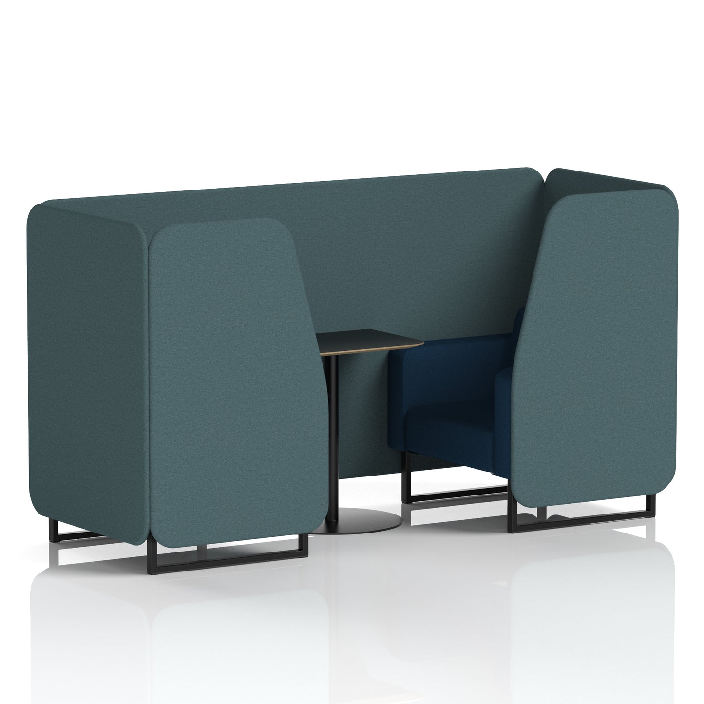 Brixworth Booth With Black Table In Two Tone (Part 1)