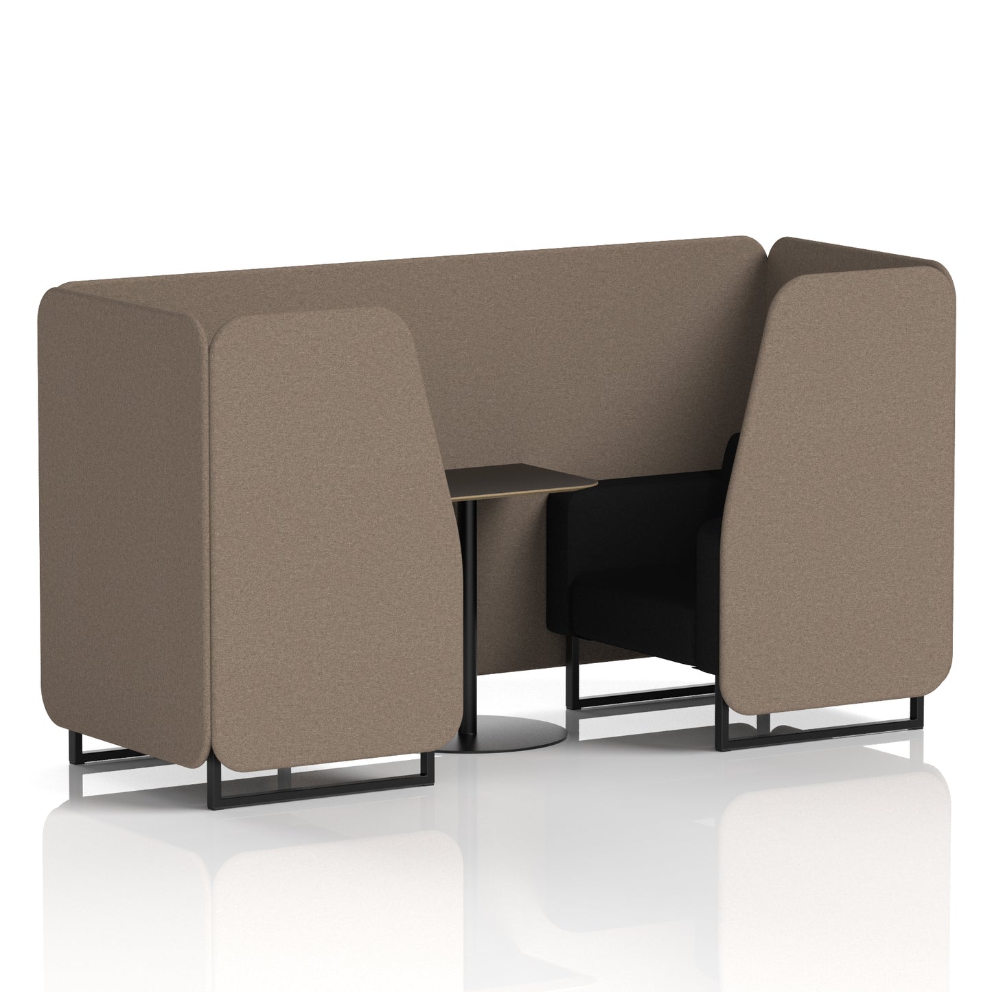 Brixworth Booth With Black Table In Two Tone (Part 1)