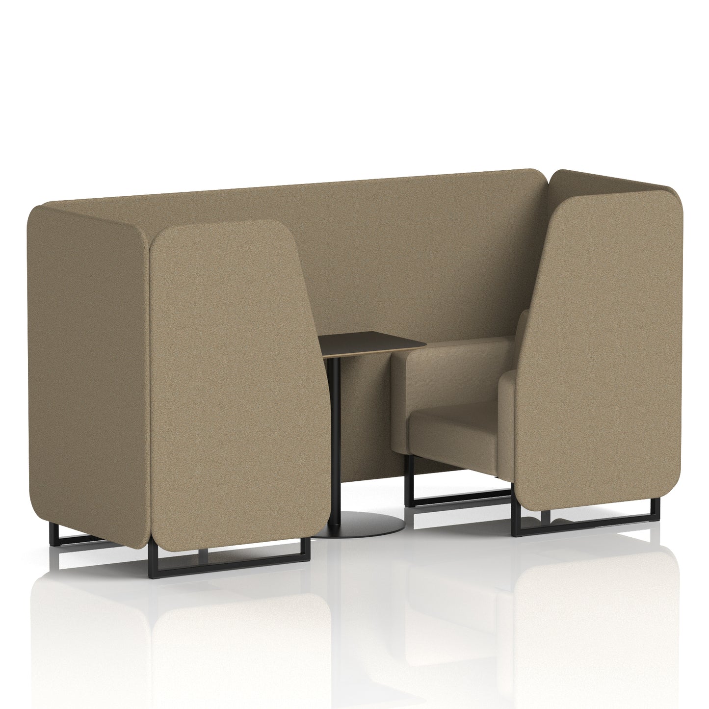 Brixworth Booth With Black Table In Two Tone (Part 1)