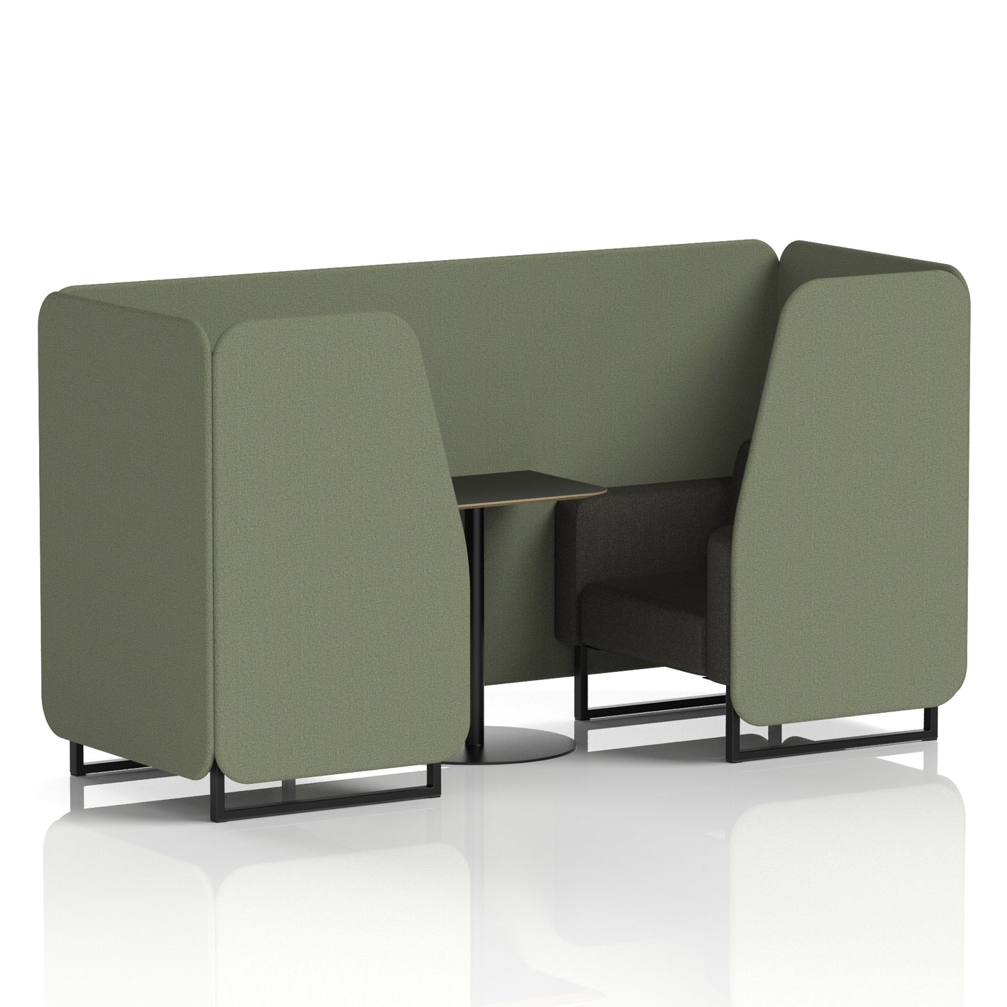 Brixworth Booth With Black Table In Two Tone (Part 1)