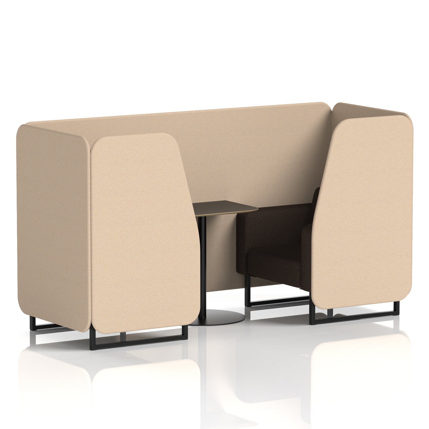 Brixworth Booth With Black Table In Two Tone (Part 1)