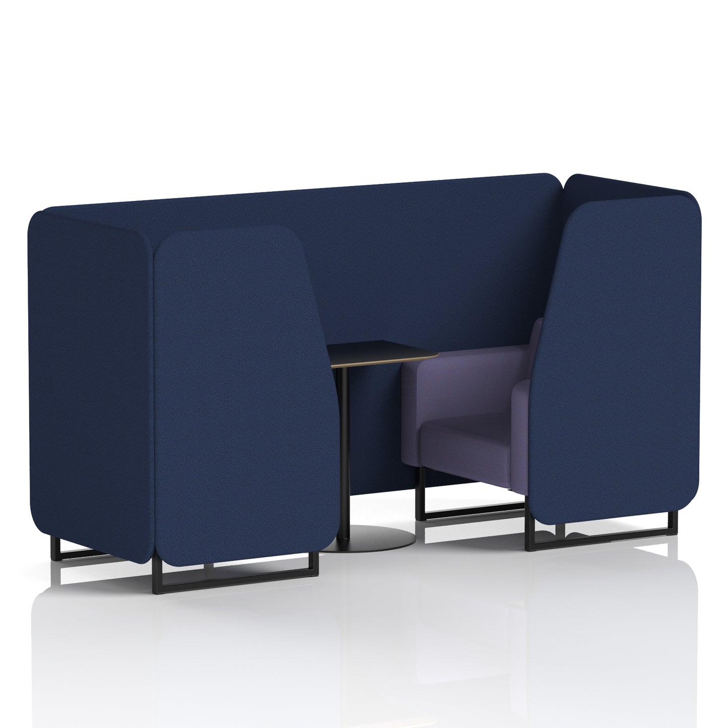 Brixworth Booth With Black Table In Two Tone (Part 1)