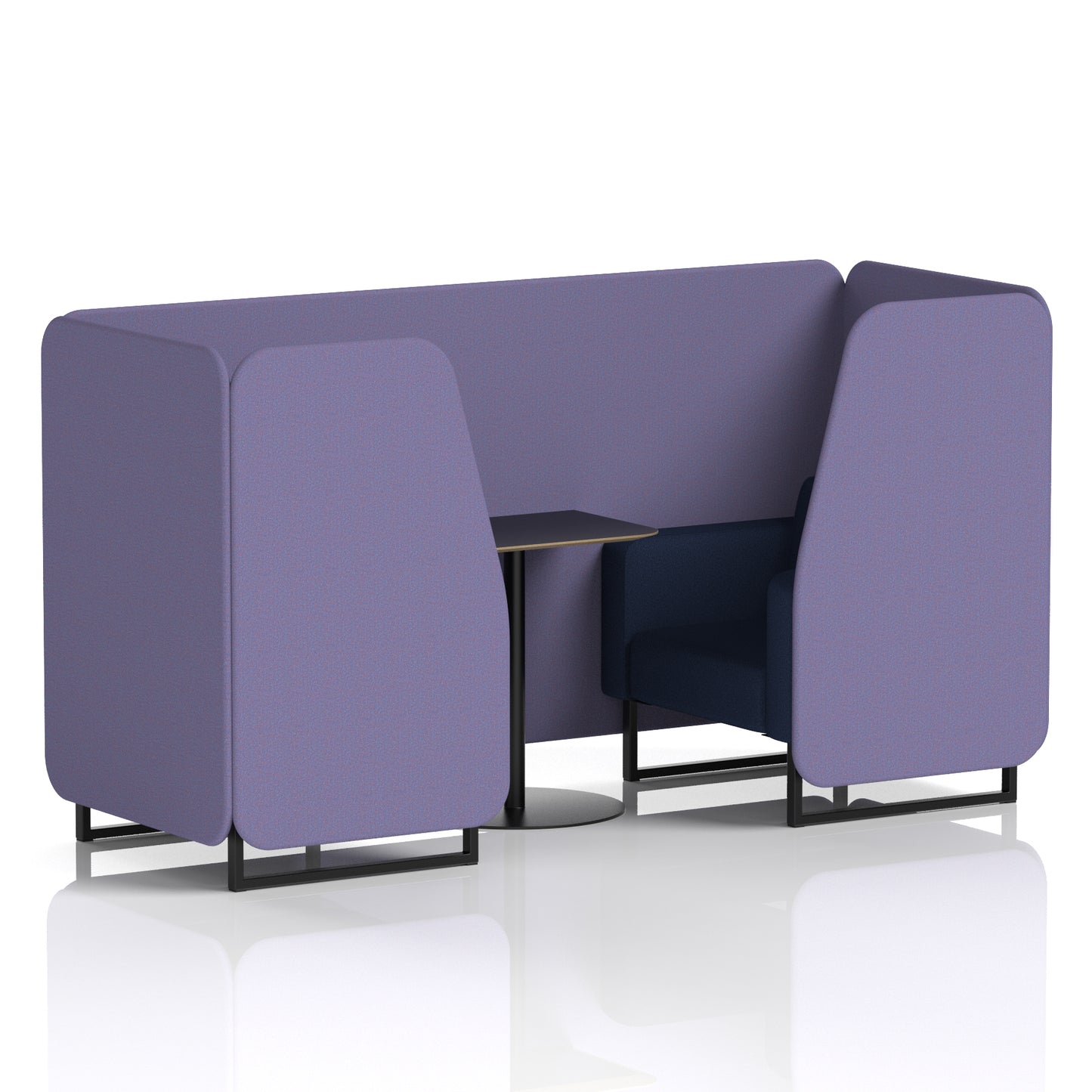 Brixworth Booth With Black Table In Two Tone (Part 1)