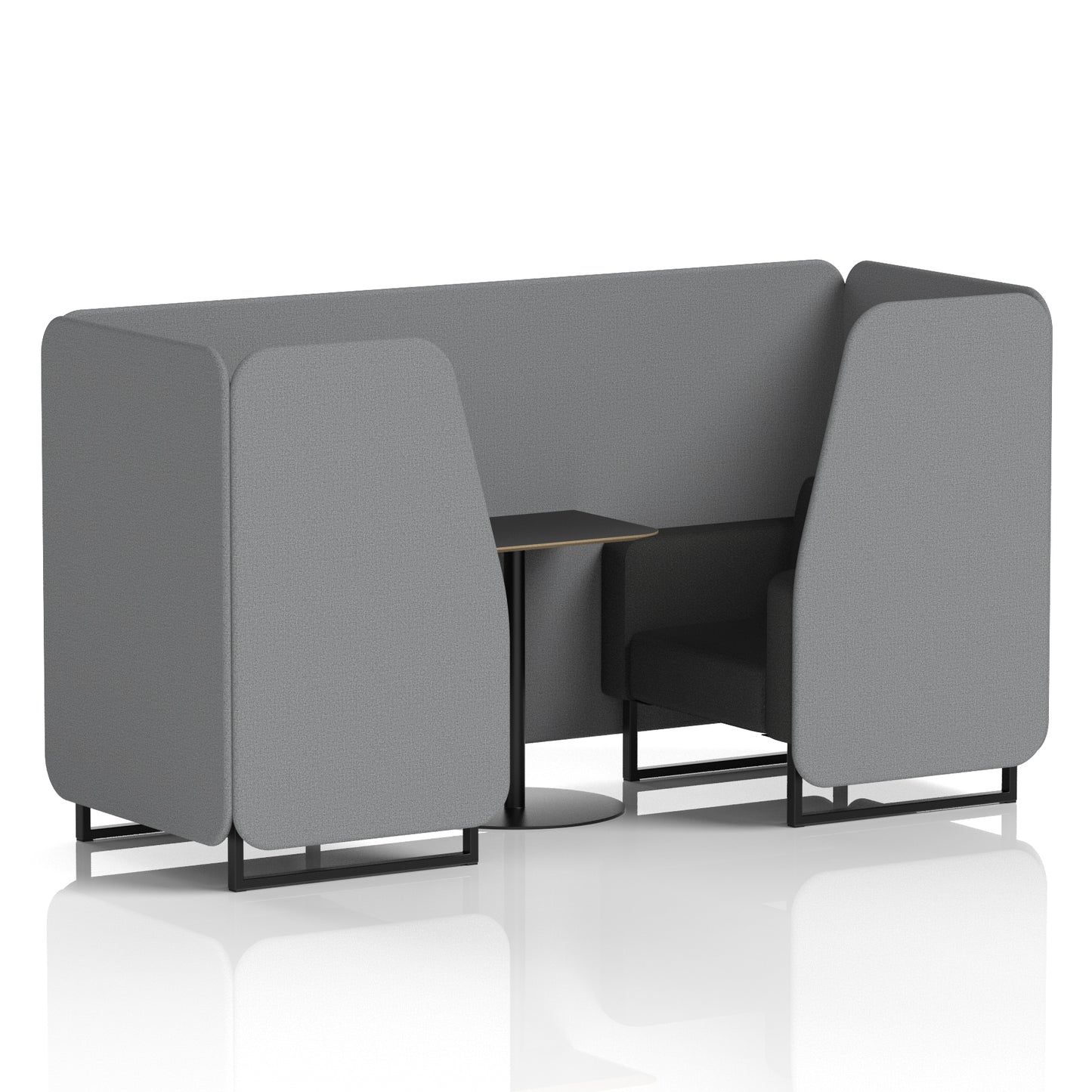 Brixworth Booth With Black Table In Two Tone (Part 1)