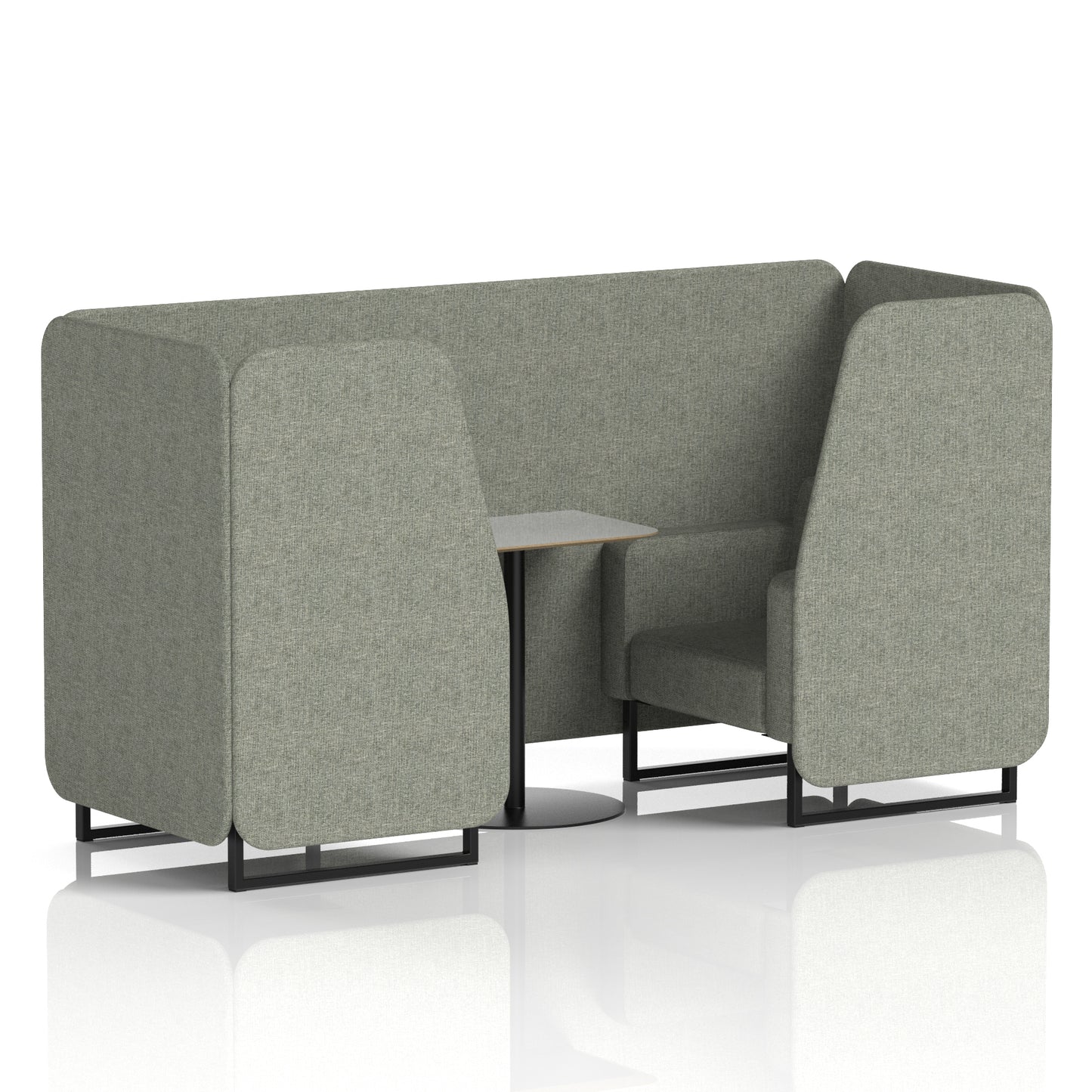 Brixworth Booth With Grey Table In Single Tone (Part 1)