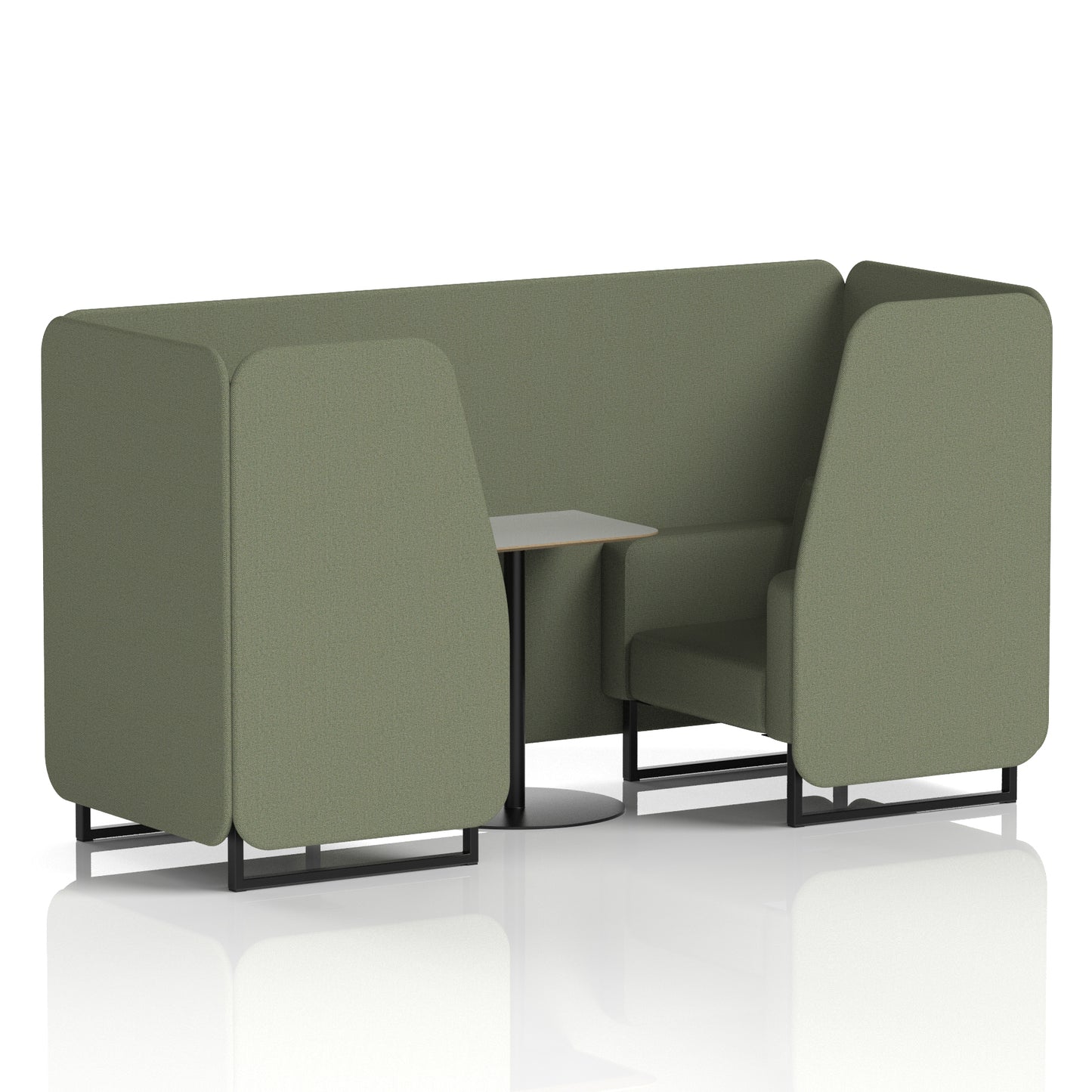 Brixworth Booth With Grey Table In Single Tone (Part 1)