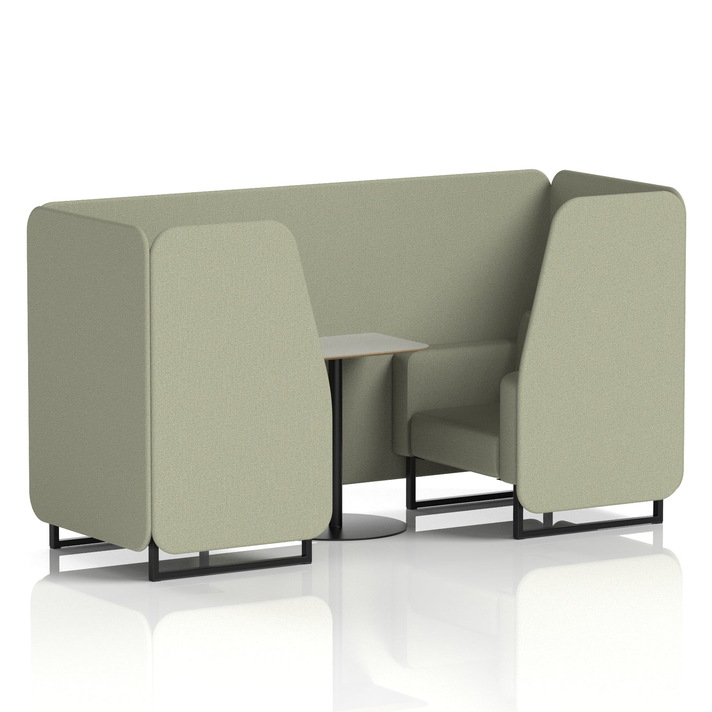 Brixworth Booth With Grey Table In Single Tone (Part 1)