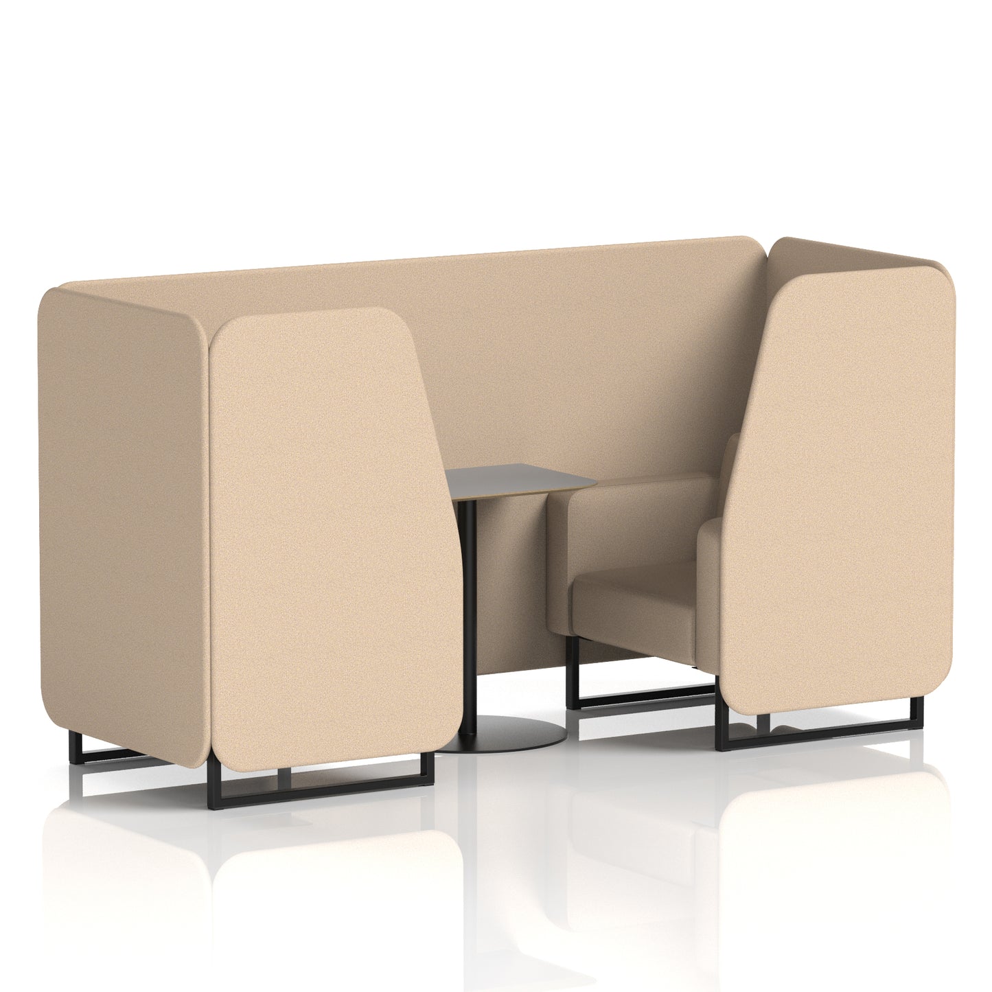 Brixworth Booth With Grey Table In Single Tone (Part 1)