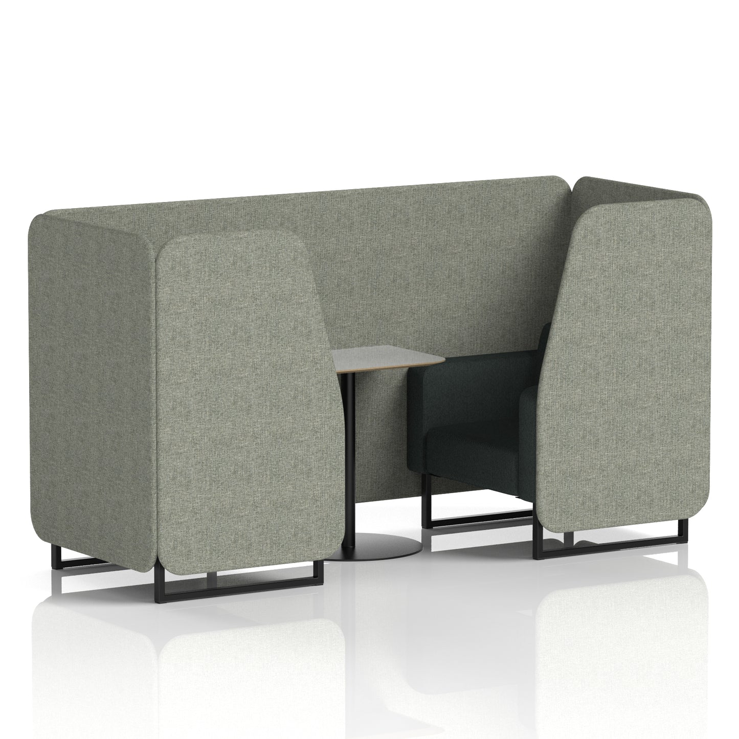Brixworth Booth With Grey Table In Two Tone (Part 1)