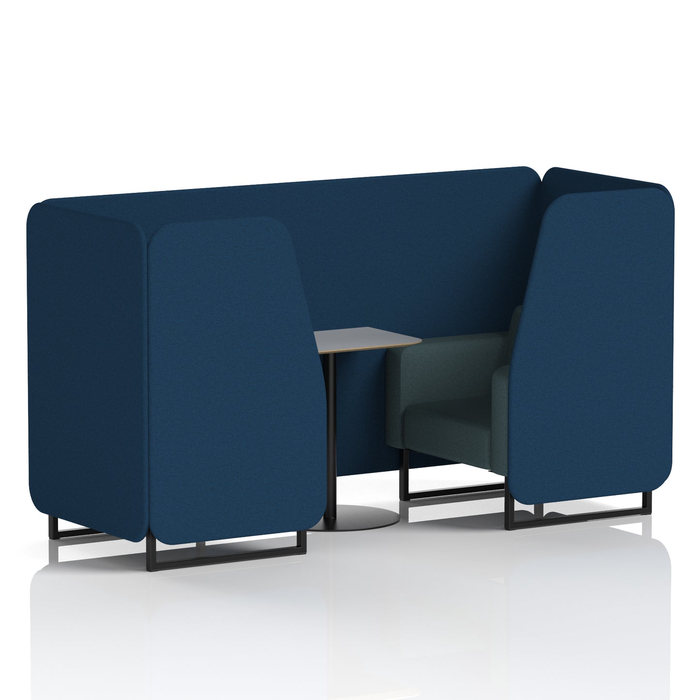 Brixworth Booth With Grey Table In Two Tone (Part 1)