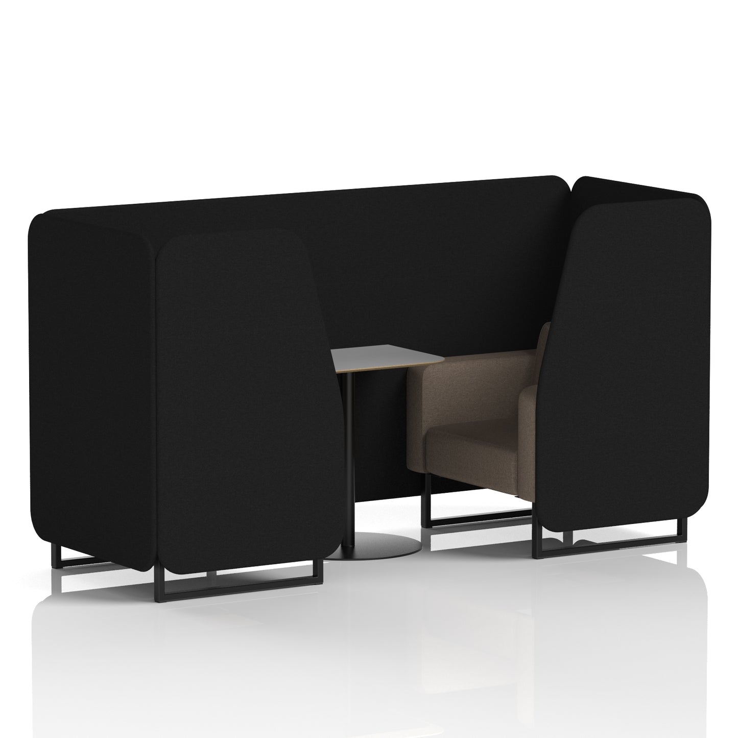 Brixworth Booth With Grey Table In Two Tone (Part 1)