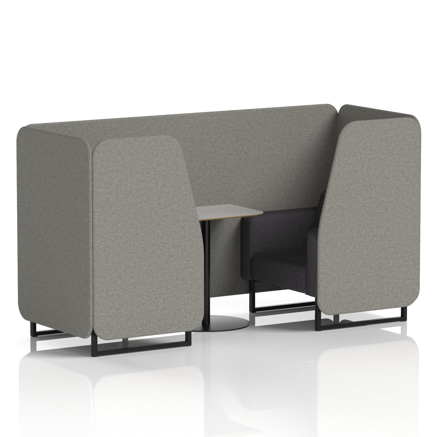 Brixworth Booth With Grey Table In Two Tone (Part 1)