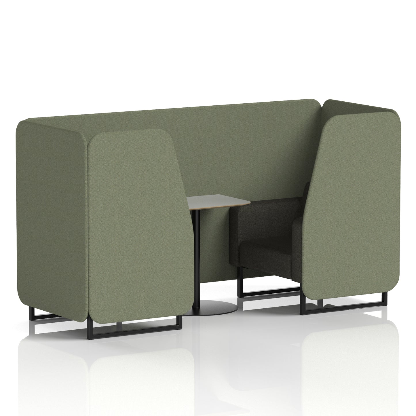 Brixworth Booth With Grey Table In Two Tone (Part 1)