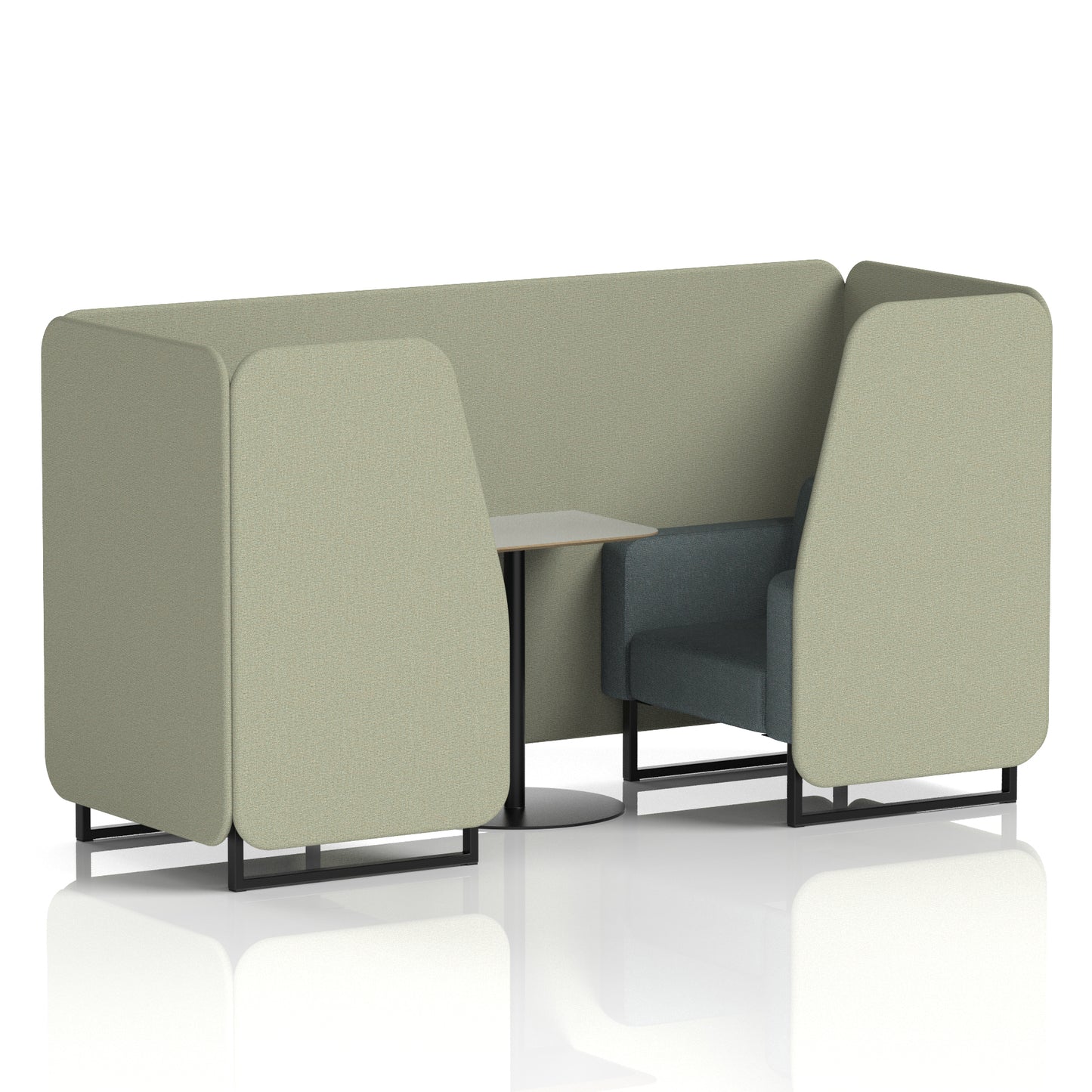 Brixworth Booth With Grey Table In Two Tone (Part 1)
