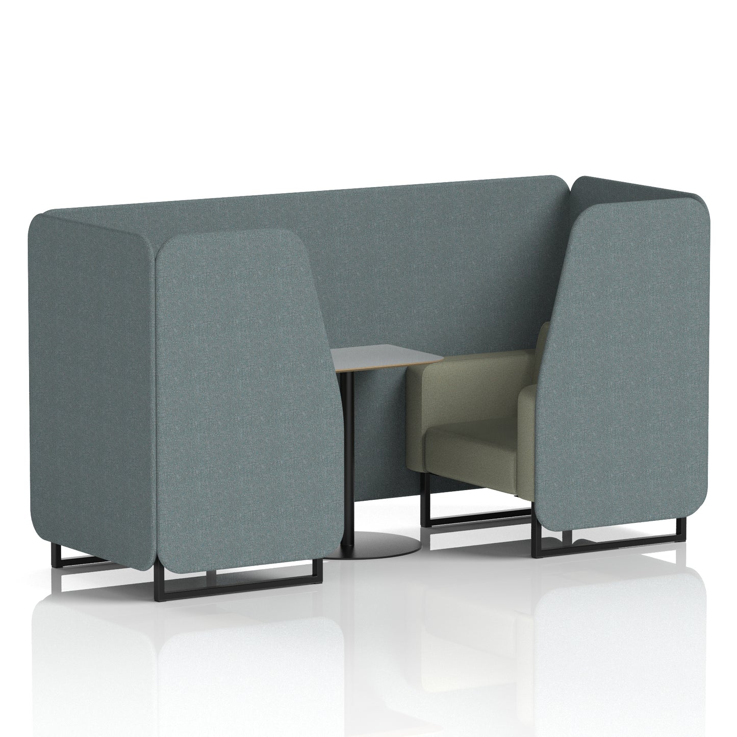 Brixworth Booth With Grey Table In Two Tone (Part 1)
