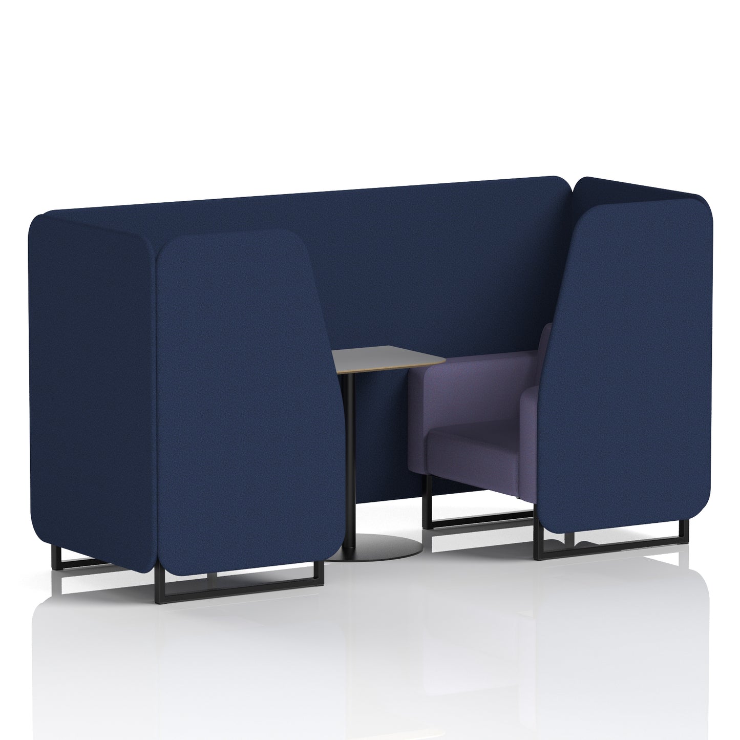 Brixworth Booth With Grey Table In Two Tone (Part 1)