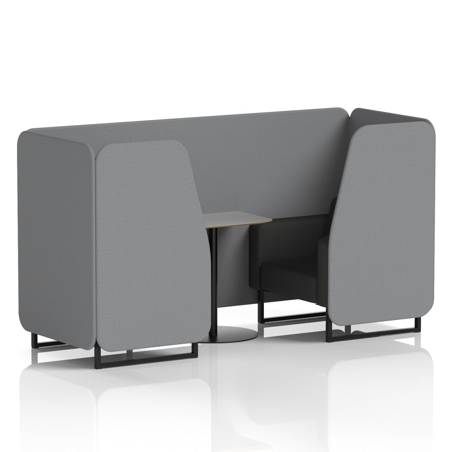 Brixworth Booth With Grey Table In Two Tone (Part 1)