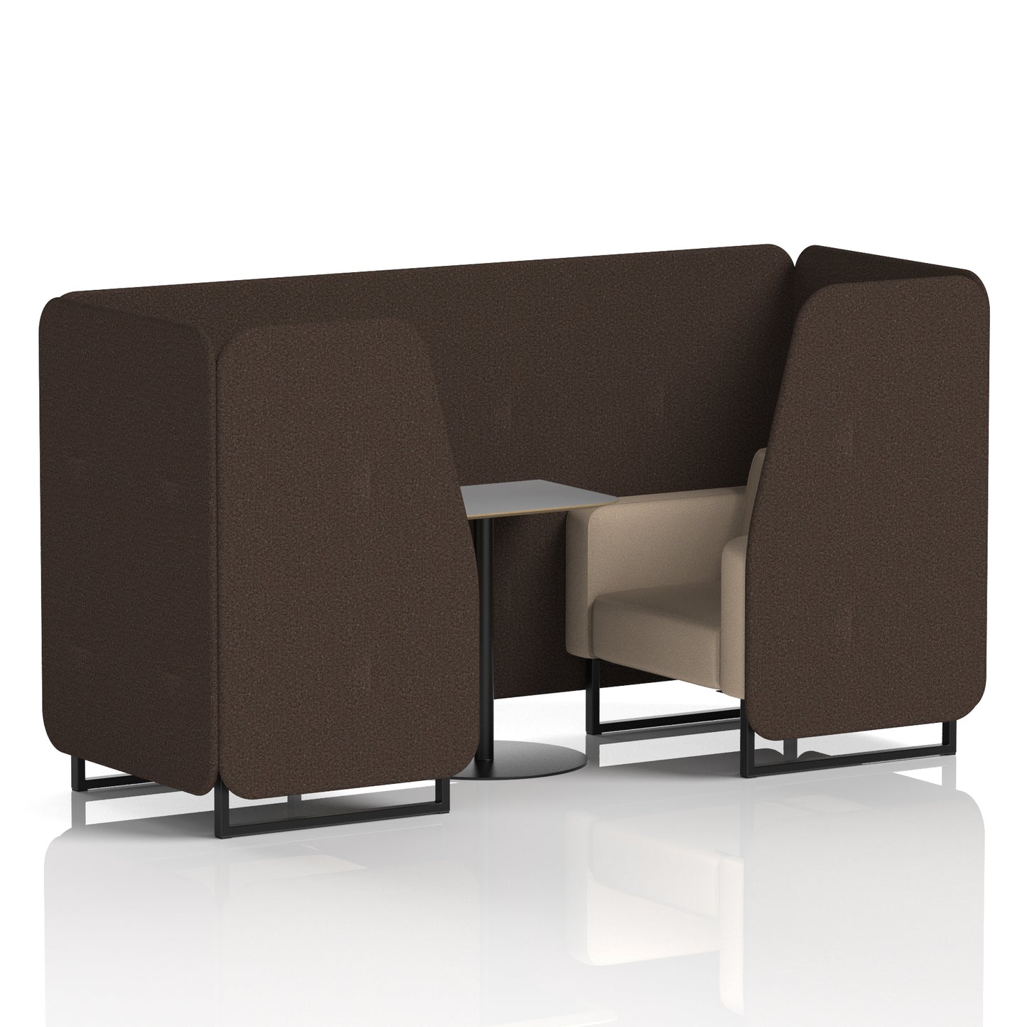 Brixworth Booth With Grey Table In Two Tone (Part 1)