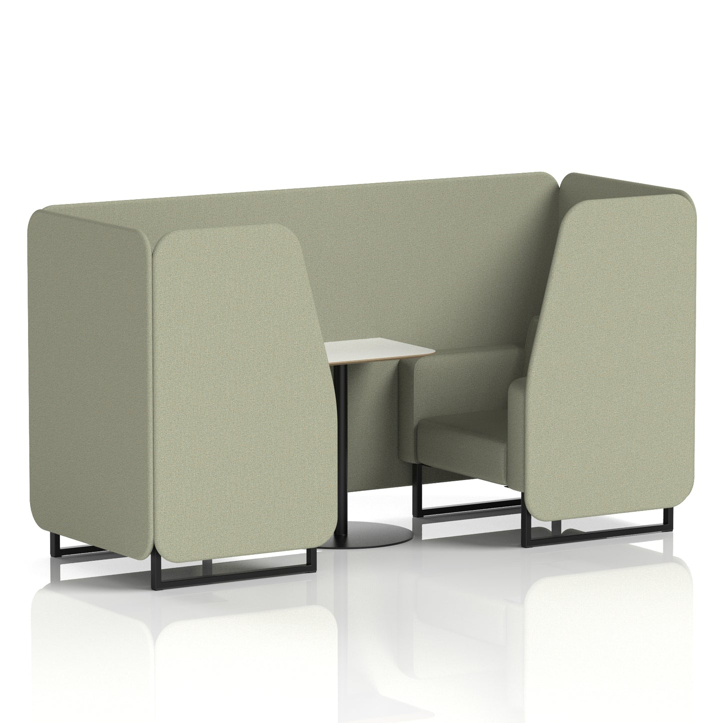 Brixworth Booth With White Table In Single Tone (Part 1)