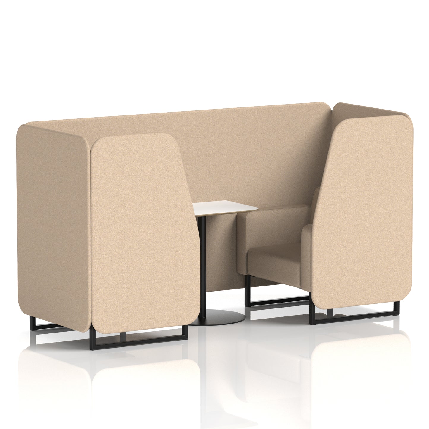 Brixworth Booth With White Table In Single Tone (Part 1)