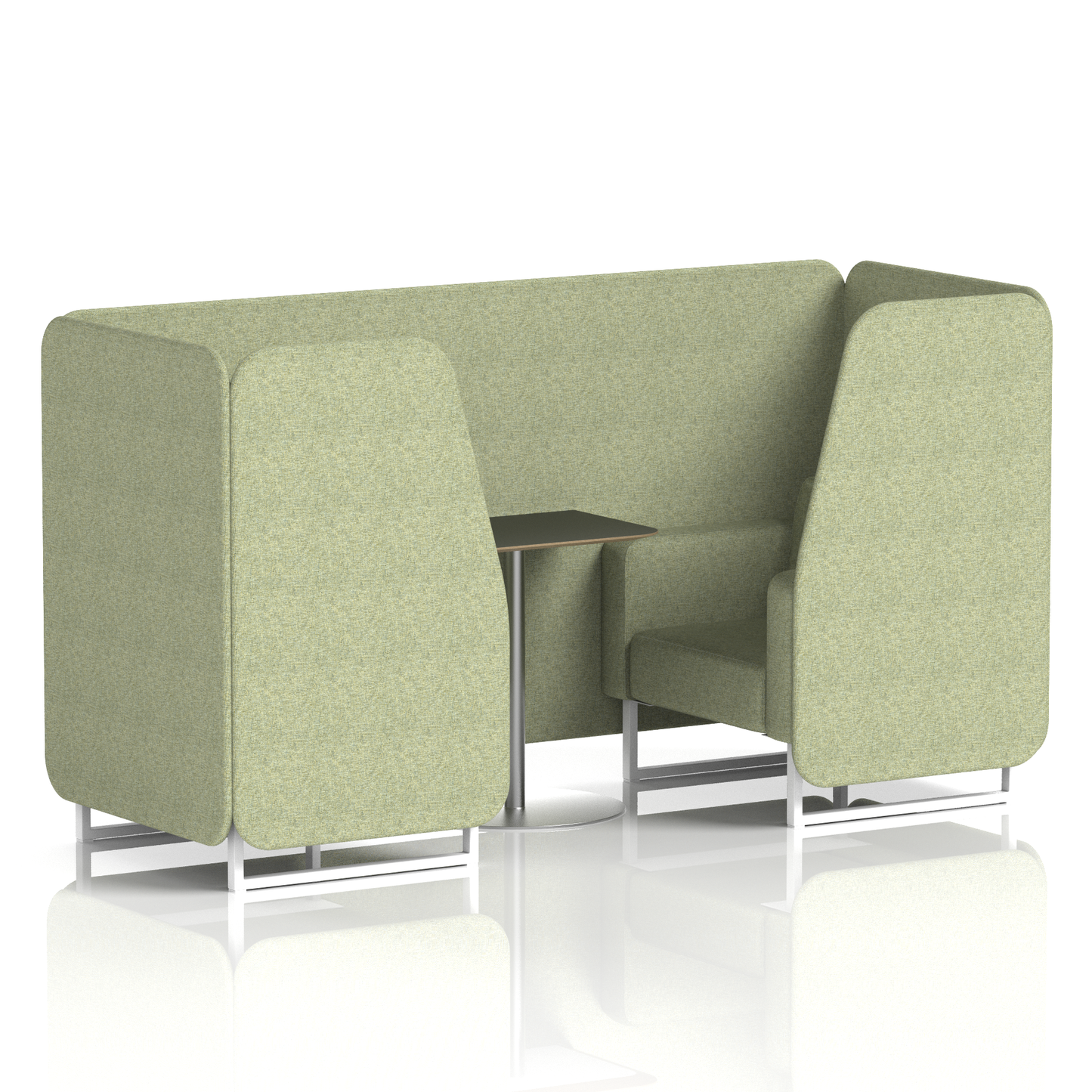 Brixworth Booth With Black Table In Single Tone (Part 1)