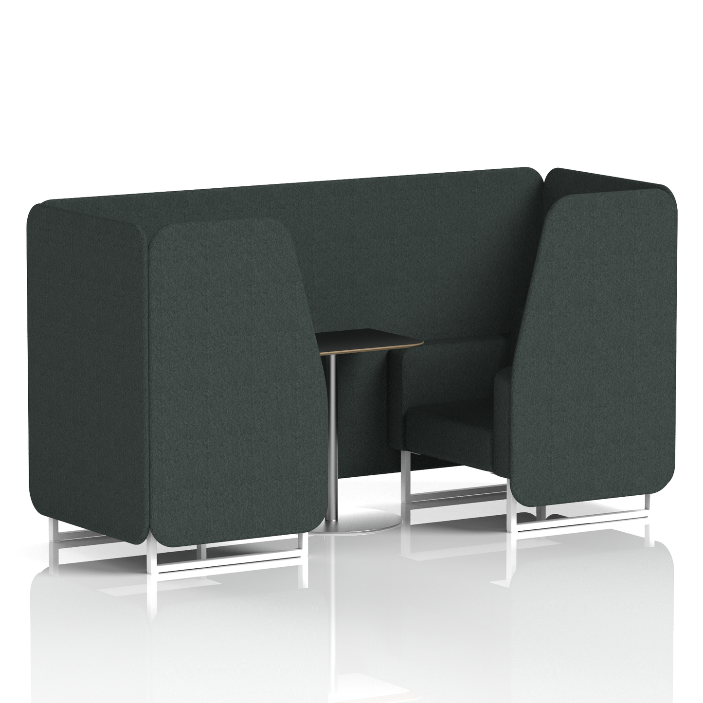 Brixworth Booth With Black Table In Single Tone (Part 1)