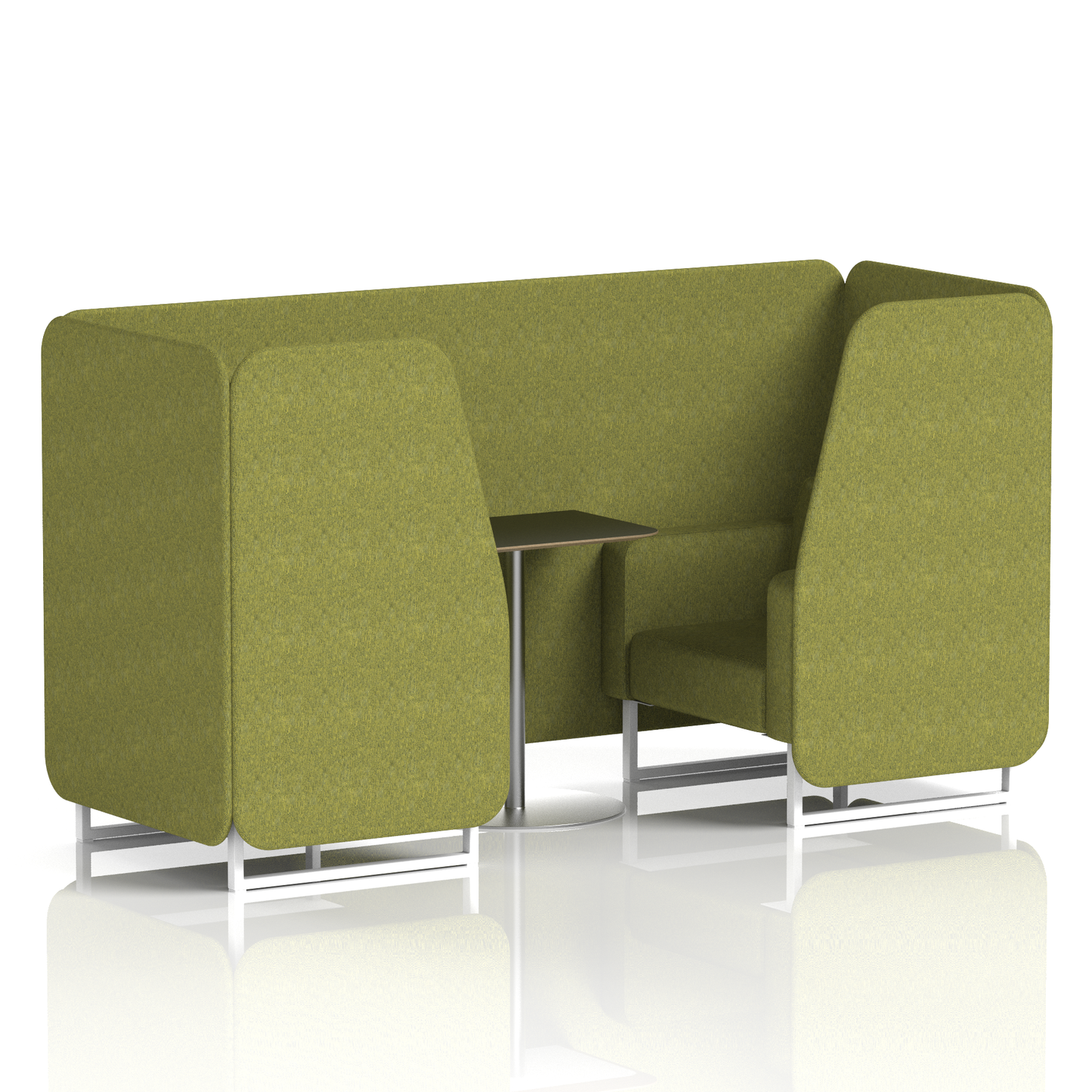 Brixworth Booth With Black Table In Single Tone (Part 1)