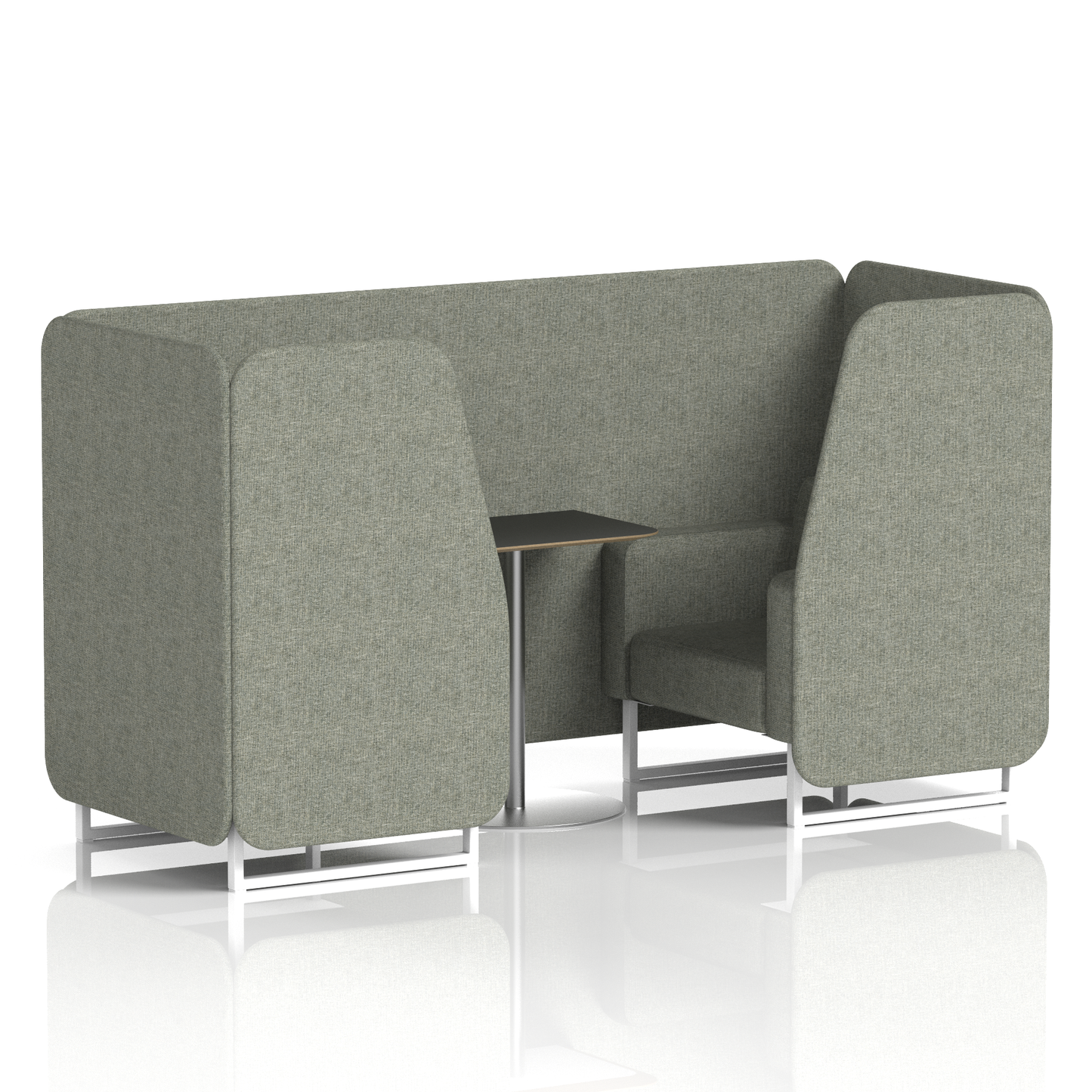 Brixworth Booth With Black Table In Single Tone (Part 1)