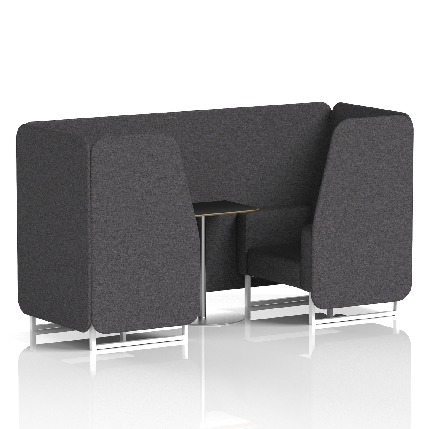 Brixworth Booth With Black Table In Single Tone (Part 1)